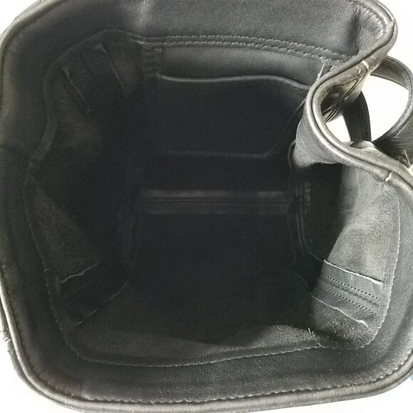 Vintage Coach Soho Black Belted Pouch Bag #4156 - Picture 7 of 8